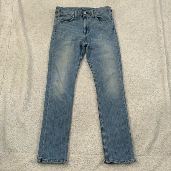 Levi’s 510 Men's 32x32 Skinny Jeans Distressed White Oak Cone Denim Light Wash - Picture 2 of 16